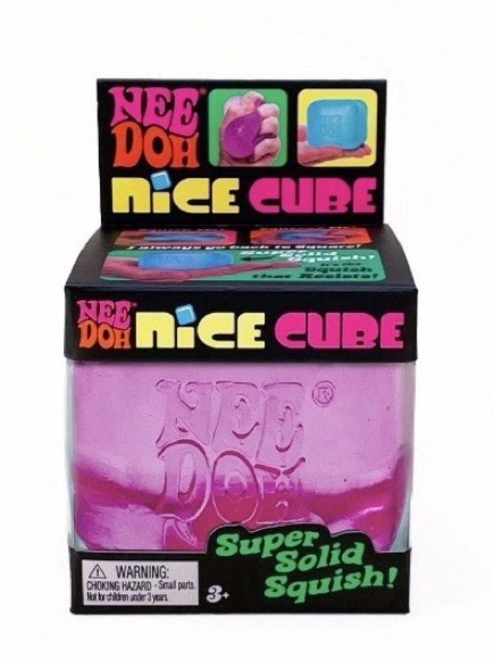 NeeDoh Nice Cube Pink Super Solid Squish Authentic Schylling NIB 🩷🩷